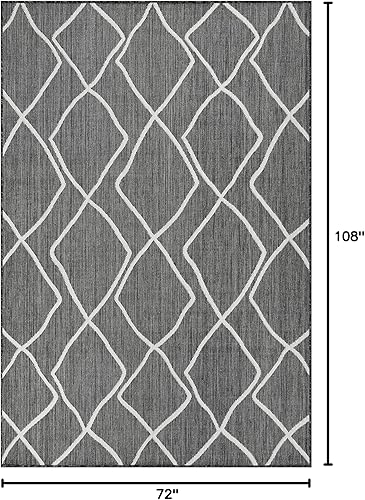 Vista 228 de Adiva Rugs - Alfombra para interior y exterior, tapete fácil de limpiar, resistente a la intemperie y las manchas, para comedor, patio, terraza