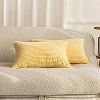 Vista 74 de Home Brilliant Fundas de Almohada Decorativas Blancas de 16x16, Juego de 2, Fundas de Almohada Decorativas de Acento, Funda de Almohada