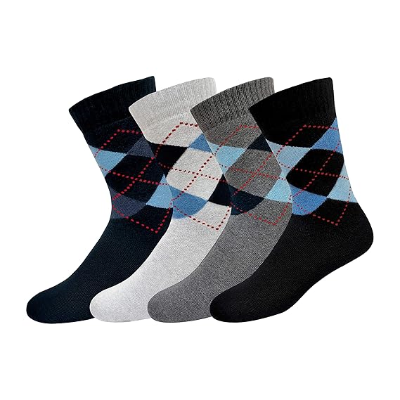 ARKYLE Mens Cotton Socks (Pack of 4)