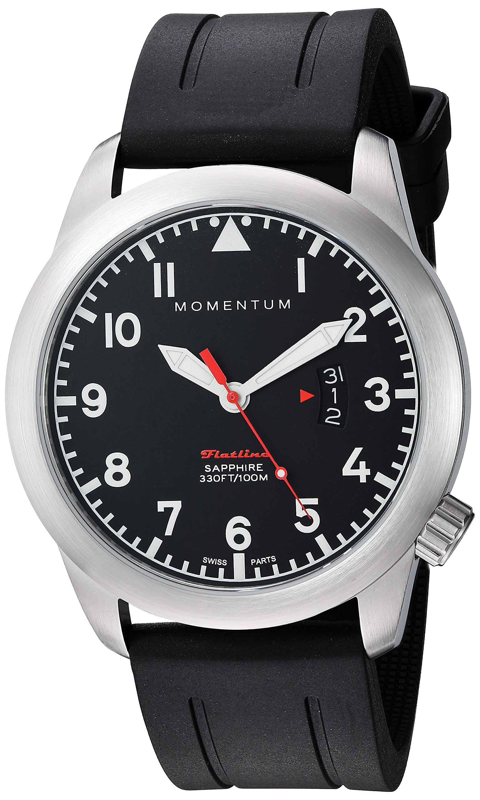 Momentum Unisex Adult Analogue Classic Quartz Watch With Rubber