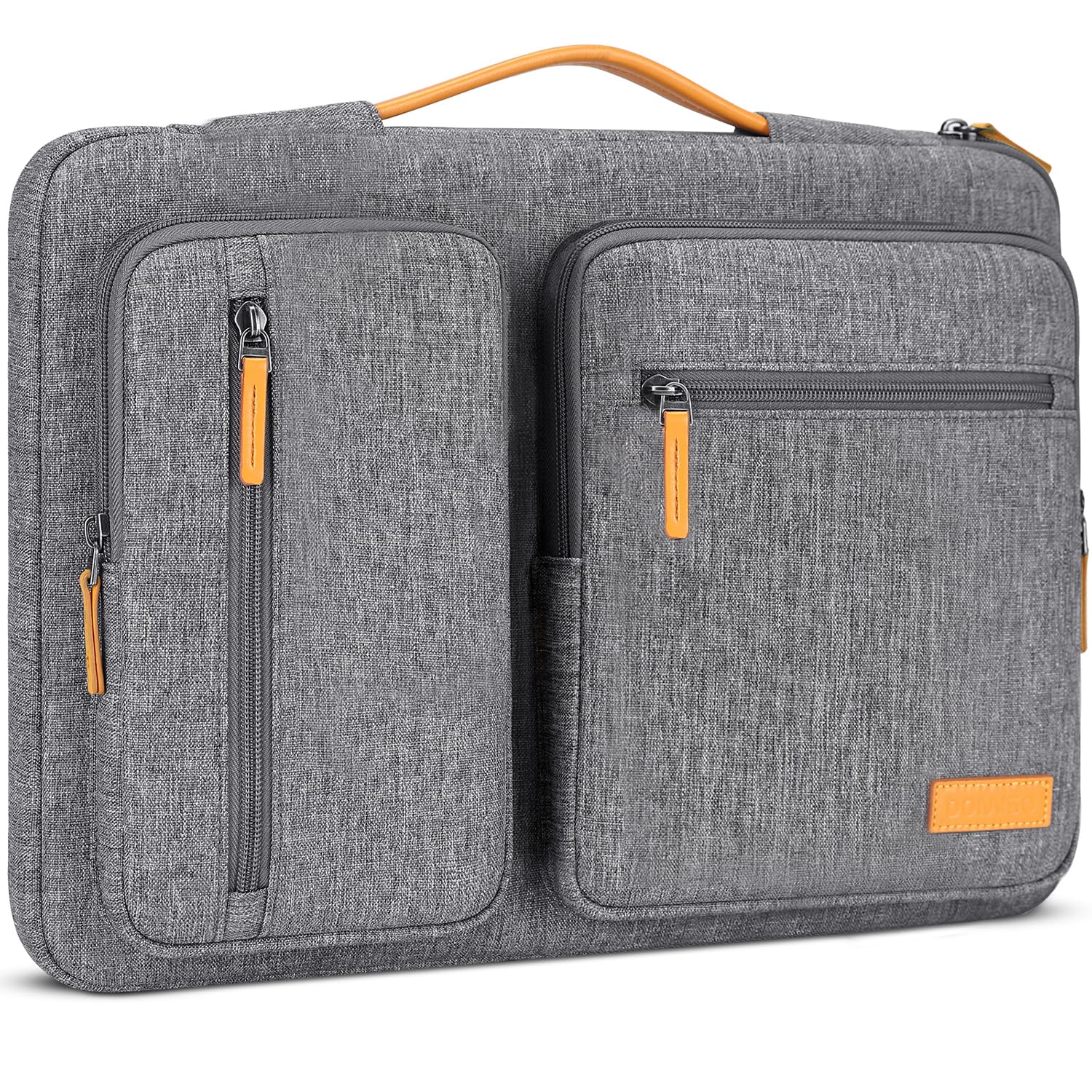 DOMISO Laptoptasche 14 Zoll Laptop Hülle Tasche für 14 Zoll Lenovo HP Dell Acer Asus Notebook Chromebook,15 Zoll MacBook Air M4/M3/M2,Wasserdicht Laptophülle Notebook Sleeve für Herren Damen,Grau
