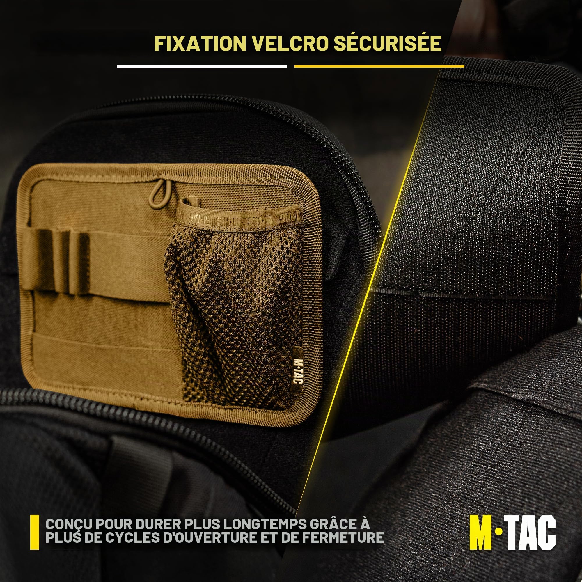 M-Tac Organiseur modulaire pour sac tactique, pochette d'administration, fermeture à crochet – porte-clés