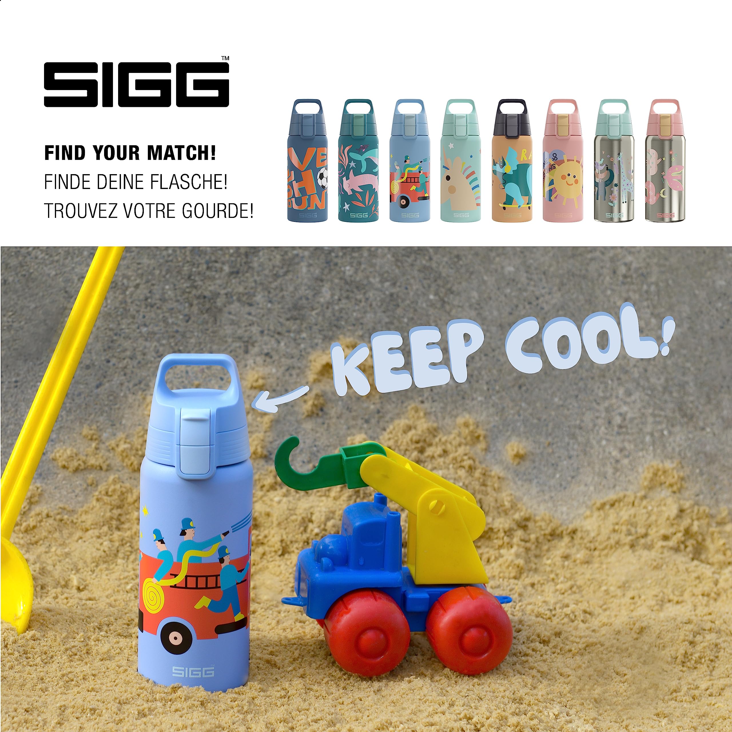 Borraccia SIGG Shield One Acciaio Inox 0,5L - Per Bambini - Ermetica, Senza BPA - Colorata - Foto 7