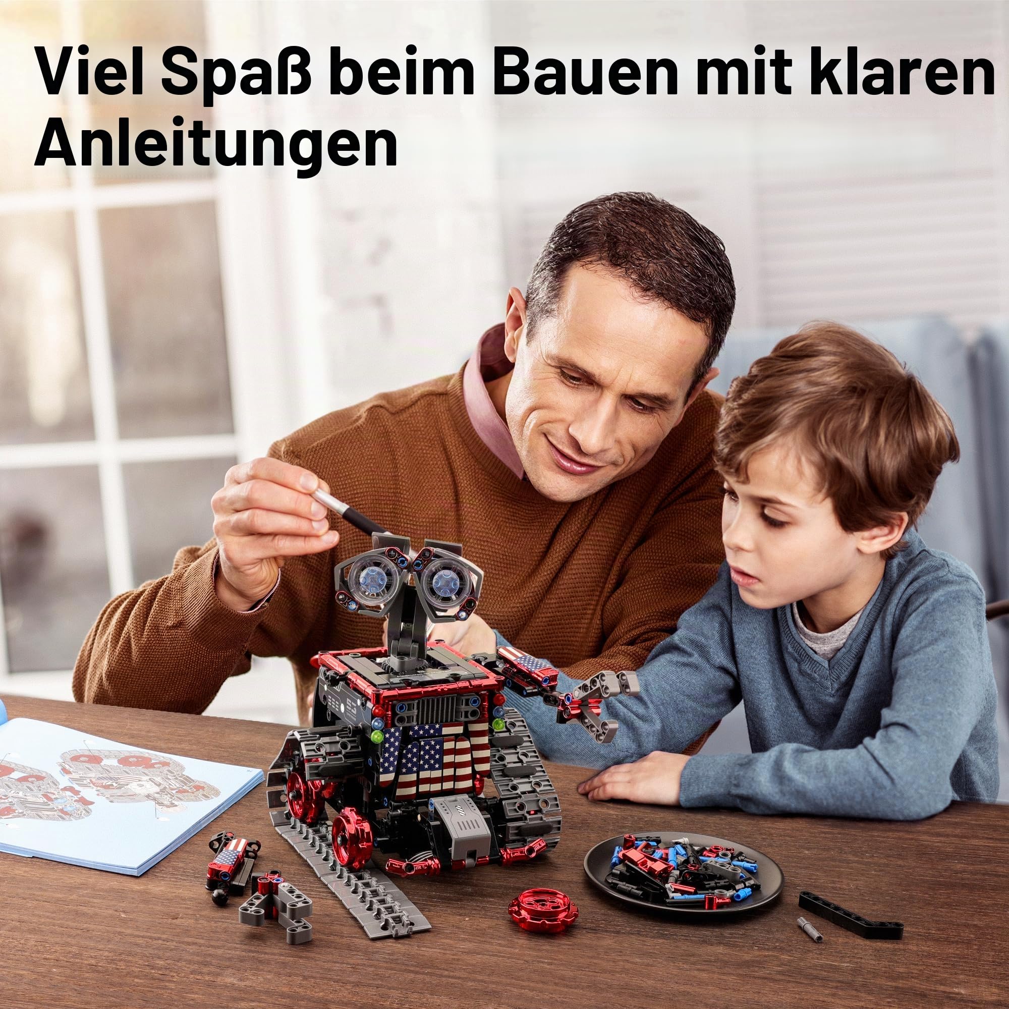 Sillbird Ferngesteuerte Roboter für Kinder, RC-Robotik, 4-in-1, Konstruktionsspielzeug mit kreativer Programmierung, Geschenkideen für Jungen und Mädchen im Alter von 8 bis 12 Jahren