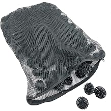 Aquarium Masters 300 Count 1.5 Inch Large Bio Balls Filter Media - Includes 18x14 Mesh Bag with Easy Access Zipper - Perfect Bio Balls for Pond Filter Media