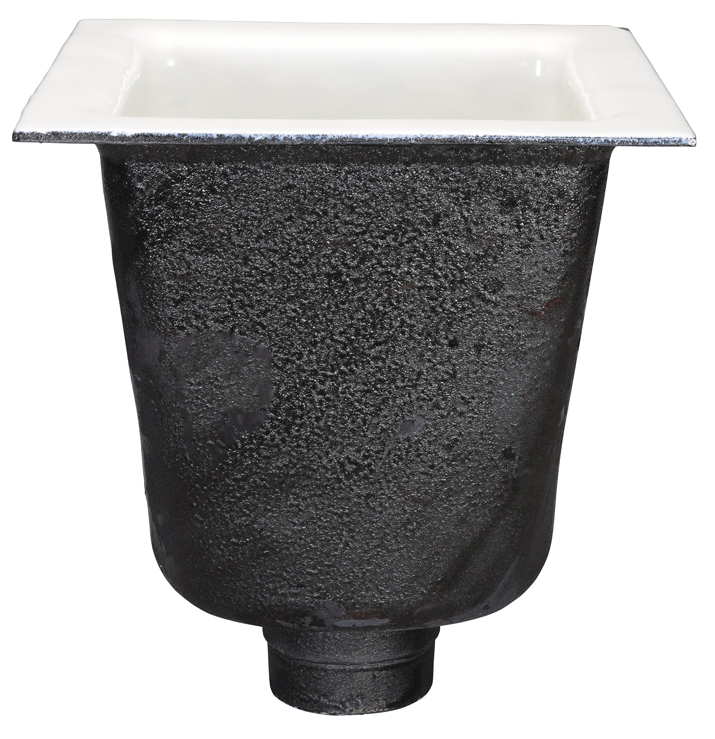 Zurn FD2377-NH3 A.R.C. Floor Sink, 10" Sump Depth, 3" No-Hub Connection, 12" x 12", White