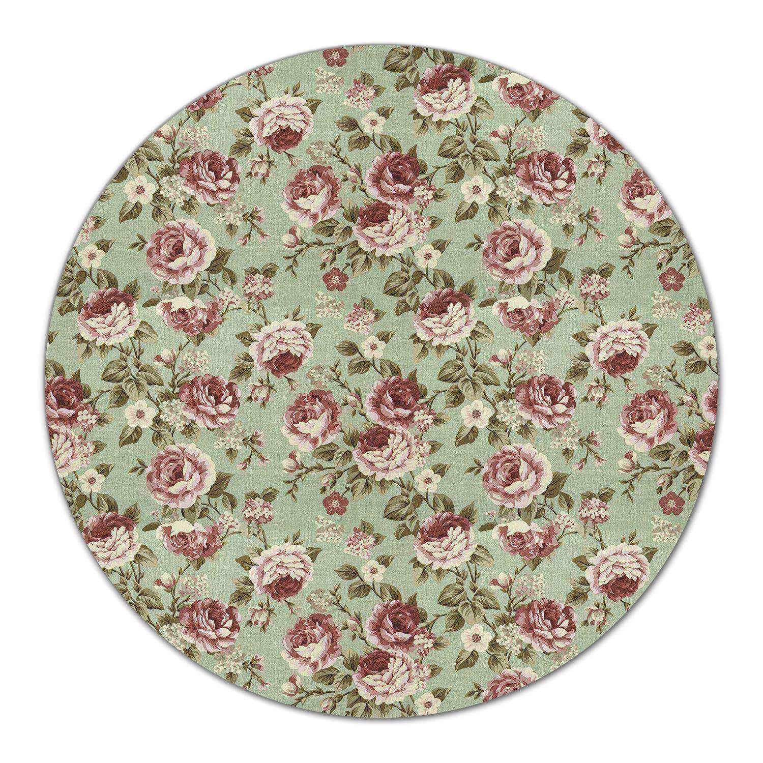 Coloray Glas Schneidebrett 40cm Herdabdeckplatte Servieren von Speisen Spritzschutz Glasabdeckplatte Gehärtetes Glas Induktionsherdabdeckung - Gestickte Rosen rot.
