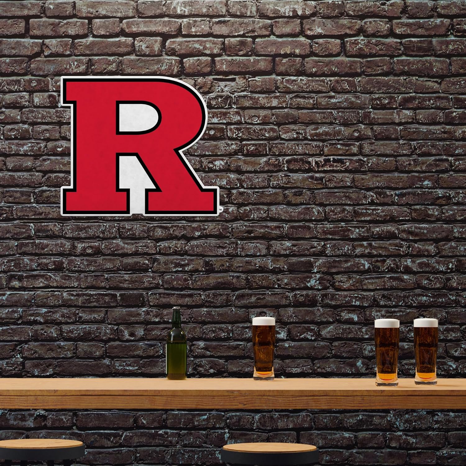 Rico Industries NCAA Rutgers Scarlet Knights Primary Shape Cut Pennant - Home and Living Room Décor - Soft Felt EZ to Hang - Image 2