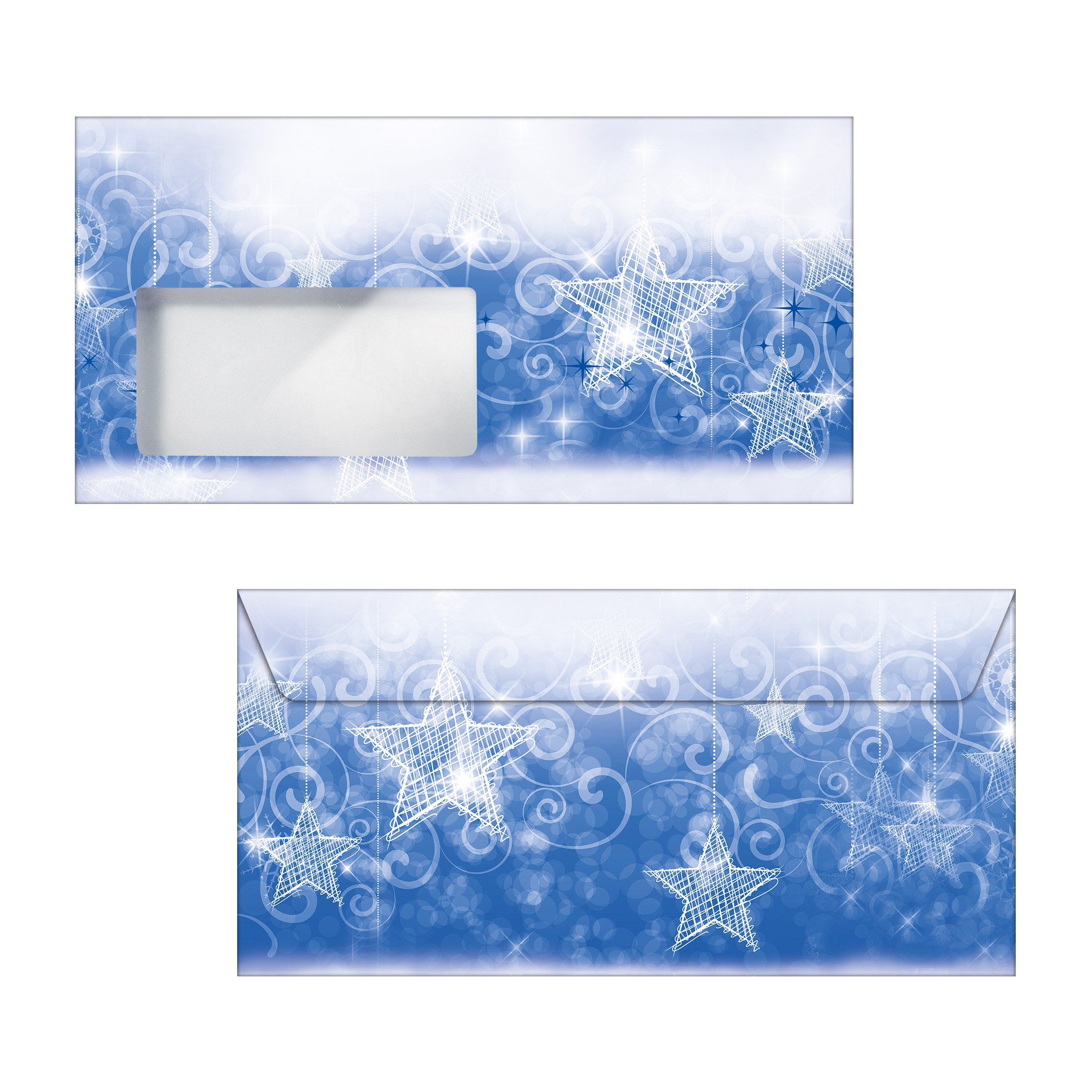SIGEL DU082 Christmas envelopes "Christmas Greetings", DL, with window, 90 gsm, 25 pcs.