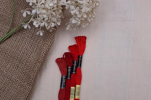 Miniatura 7 de Paquete de 12 hilos de bordar de alta calidad, madejas 100% algodón egipcio de alta calidad, hilo de bordado de punto de cruz, algodón trenzado