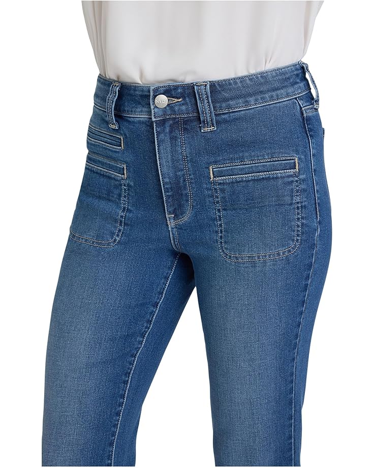 NYDJ Petite Marilyn Straight Utility Welt Pocket Jeans in Romantic Indigo - #3 of 3