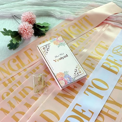 Miniatura 2 de Bandas de despedida de soltera para novia y decoraciones de dama de honor, despedida de soltera, compromiso, boda, fiesta, paquete de 18