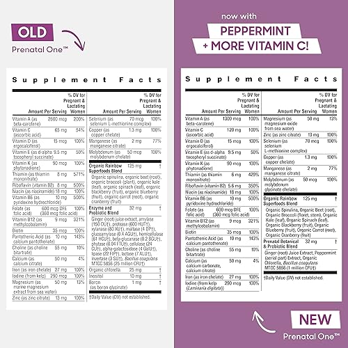 Miniatura 4 de Rainbow Light Multivitamina Prenatal One una vez al día para apoyar la energía y la inmunidad para la madre y el desarrollo para bebé con ácido