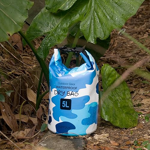 Miniatura 5 de Paquete de bolsa seca impermeable de 5L con 2 bolsas grandes impermeables para teléfono