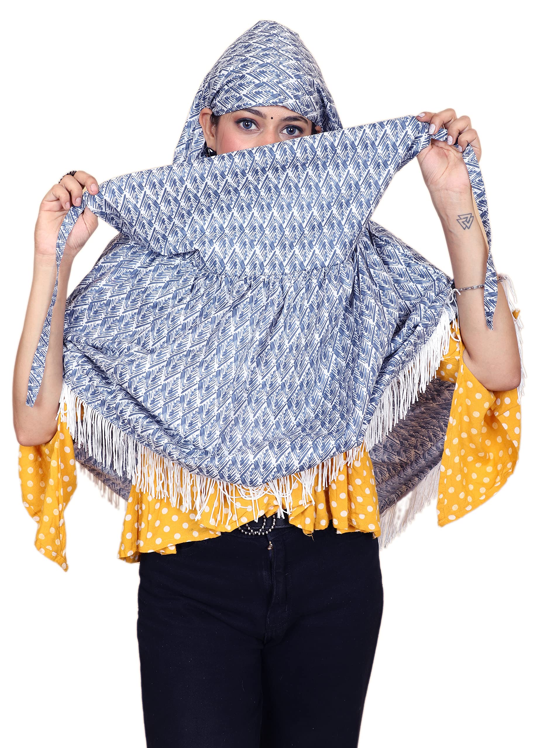 KALY INDIA Women's and Girl's Rayon Printed Scarf Cum Mask Daily Use for Women-image-14