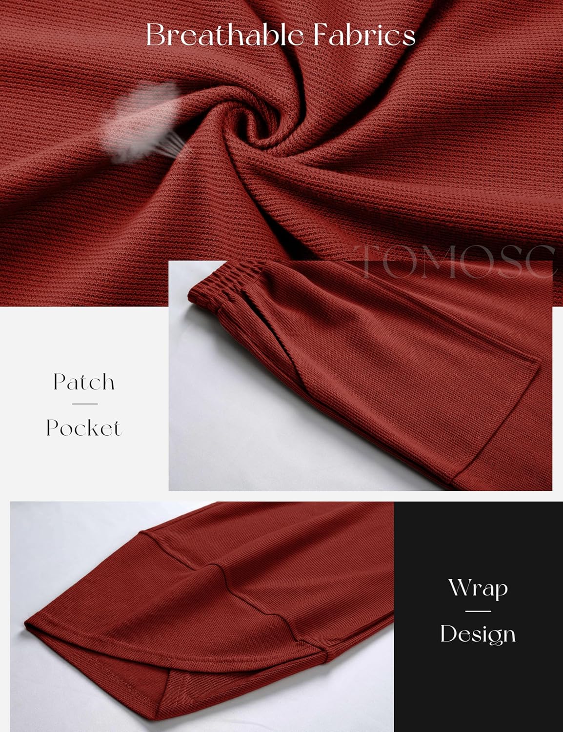 Womens Baggy Wide Leg Pants Summer Casual Elastic Waist Palazzo Harem Pants with Pockets - Image 4