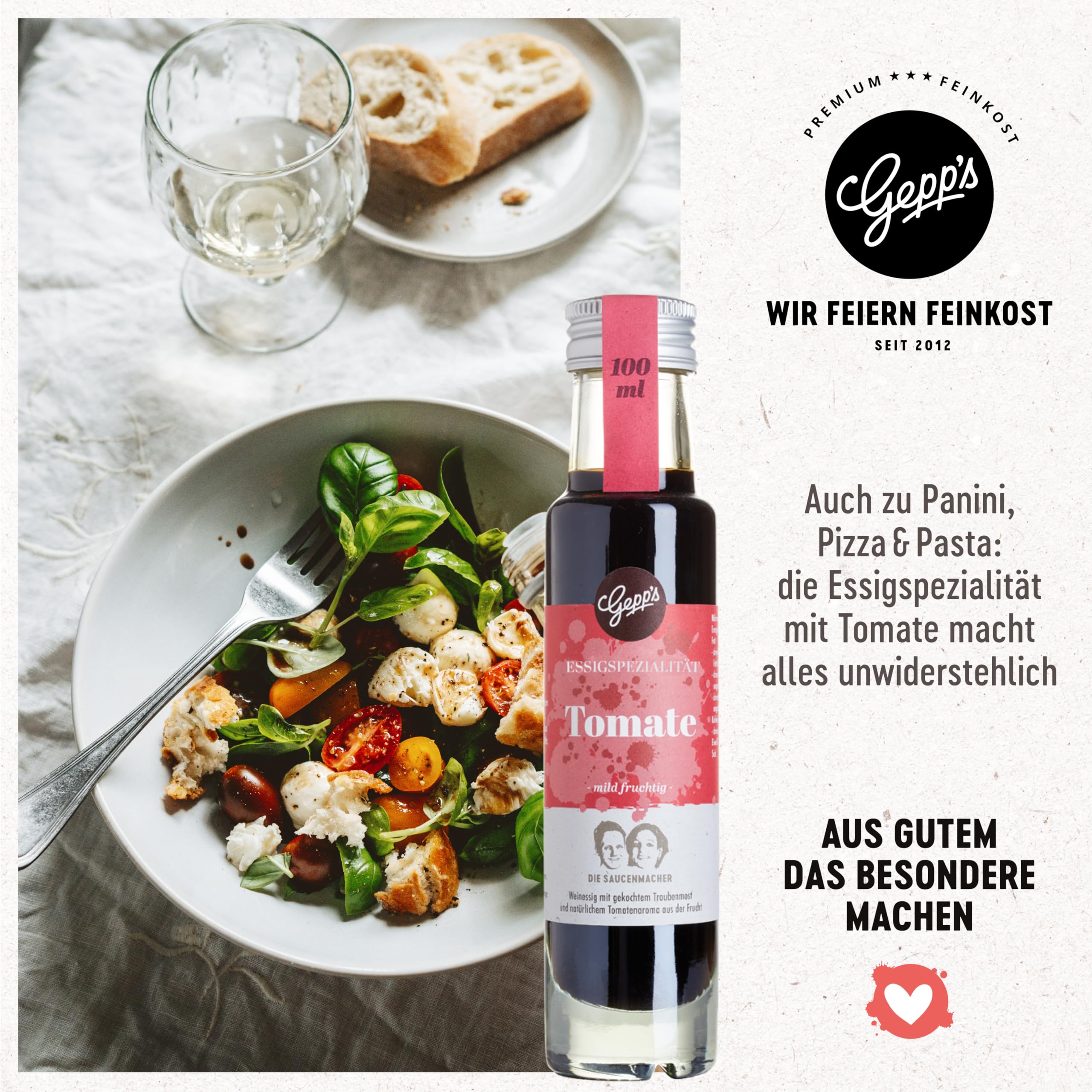 Gepp's Feinkost Wundertüte Geschenkidee Muttertag mit Pasta Pesto Limone Bio Bruschetta Dip