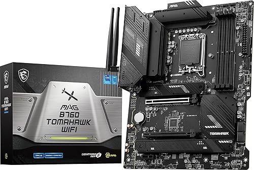 MSI MAG B760 Tomahawk - Placa base para juegos WiFi (compatible con procesadores Intel de 121314 generación, LGA 1700, DDR5, PCIe 5.0, M.2, LAN de