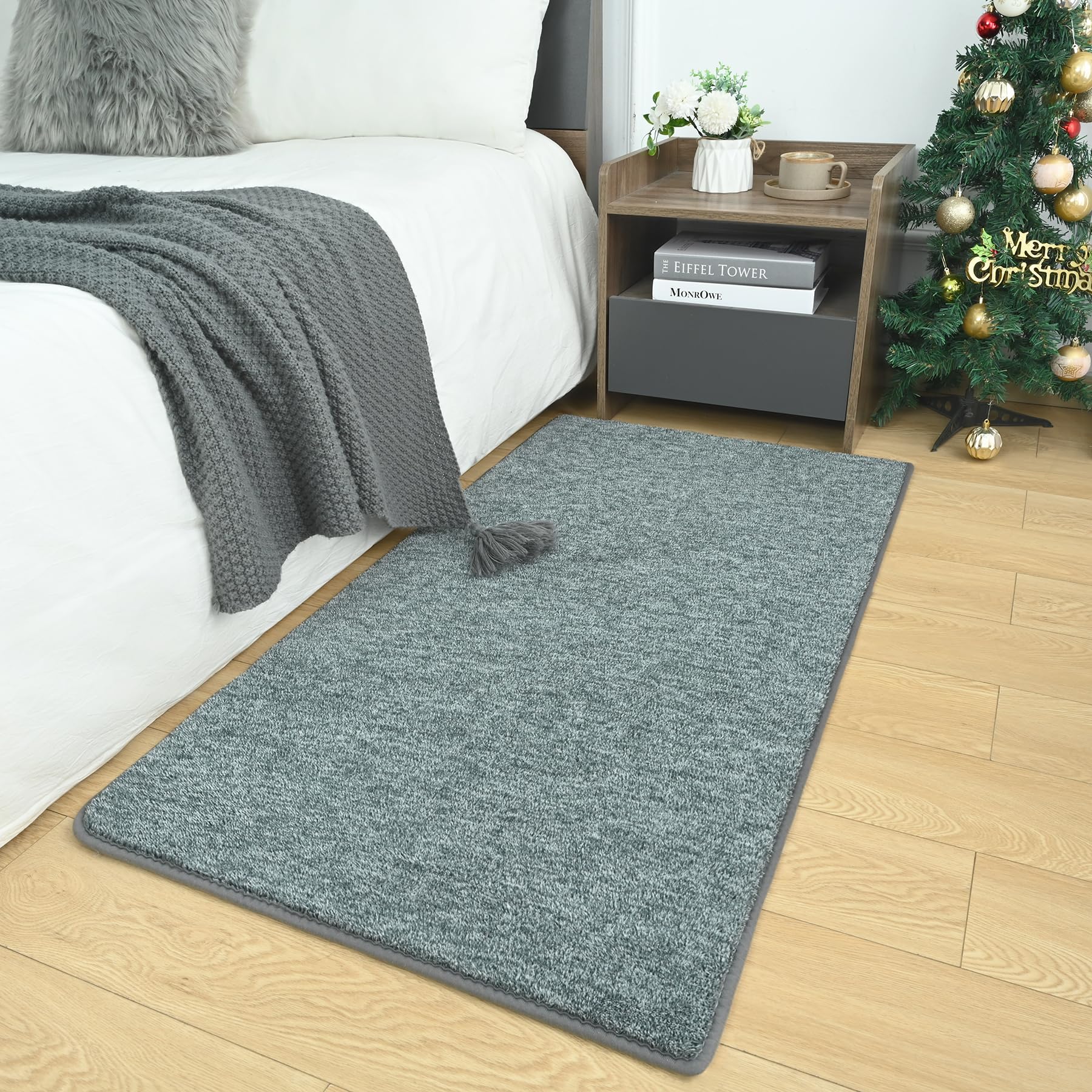 AROGAN Small Washable Area Rugs for Bedroom, 2×4 Runner Rug with Memory Foam for Hallway, Non Slip Fluffy Carpet Indoor Rug Runner for Kitchen,