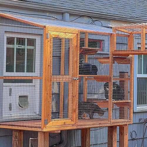 Miniatura 7 de Valla de alambre soldada con revestimiento de PVC de 48 pulgadas x 50 pies, color negro, 2 x 3 pulgadas, tela de hardware recubierta de 16GA,