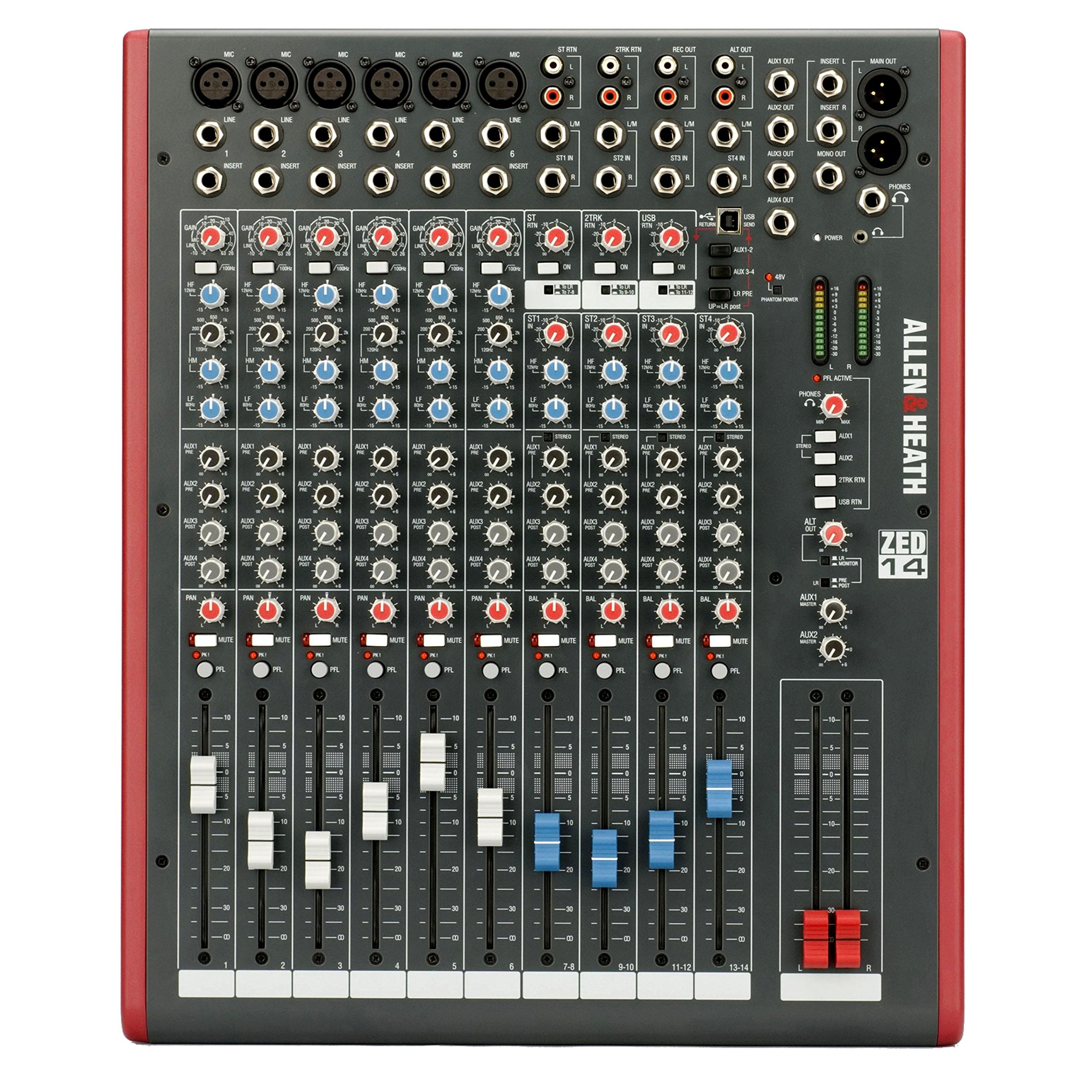 Allen & Heath ZED1402 6 x mono, 4 x stereo, USB