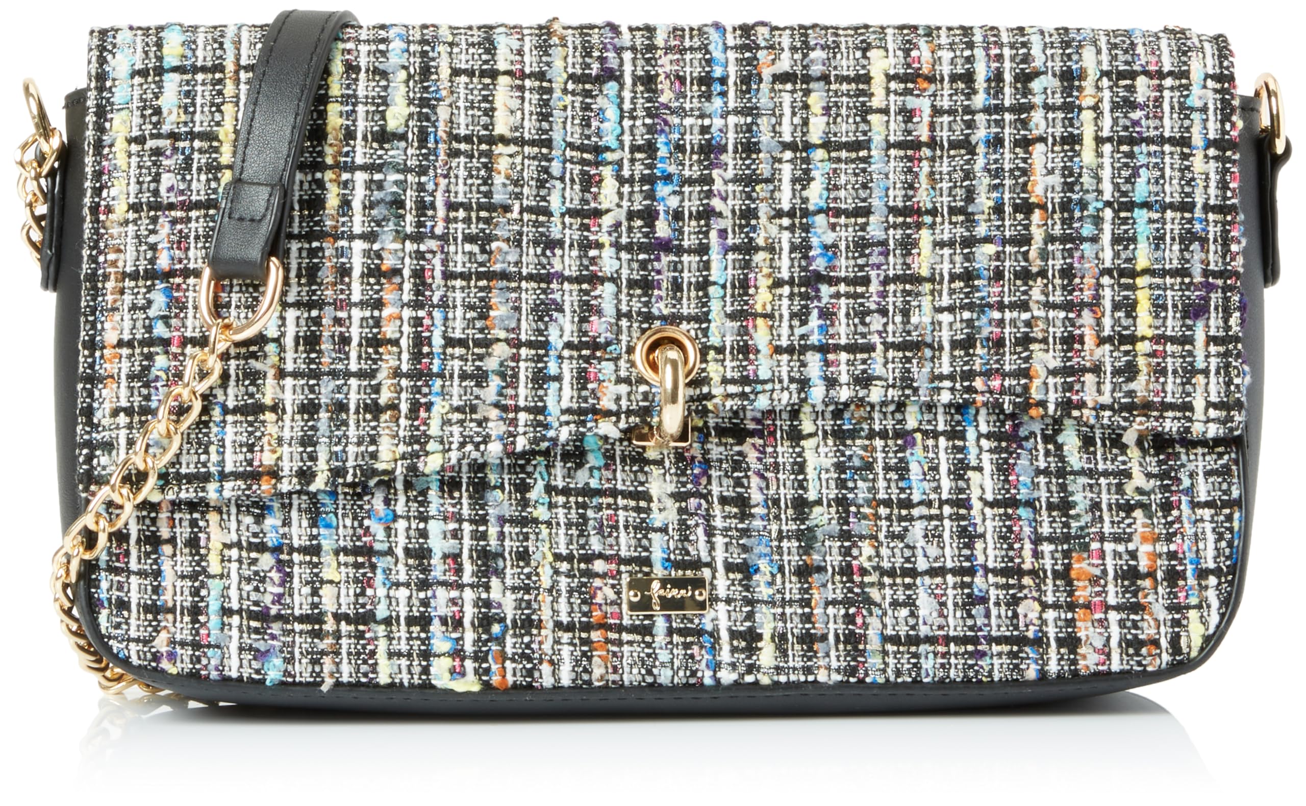 SIDONA Women's Clutch/Evening Bag, Black Multi-Coloured, One Size