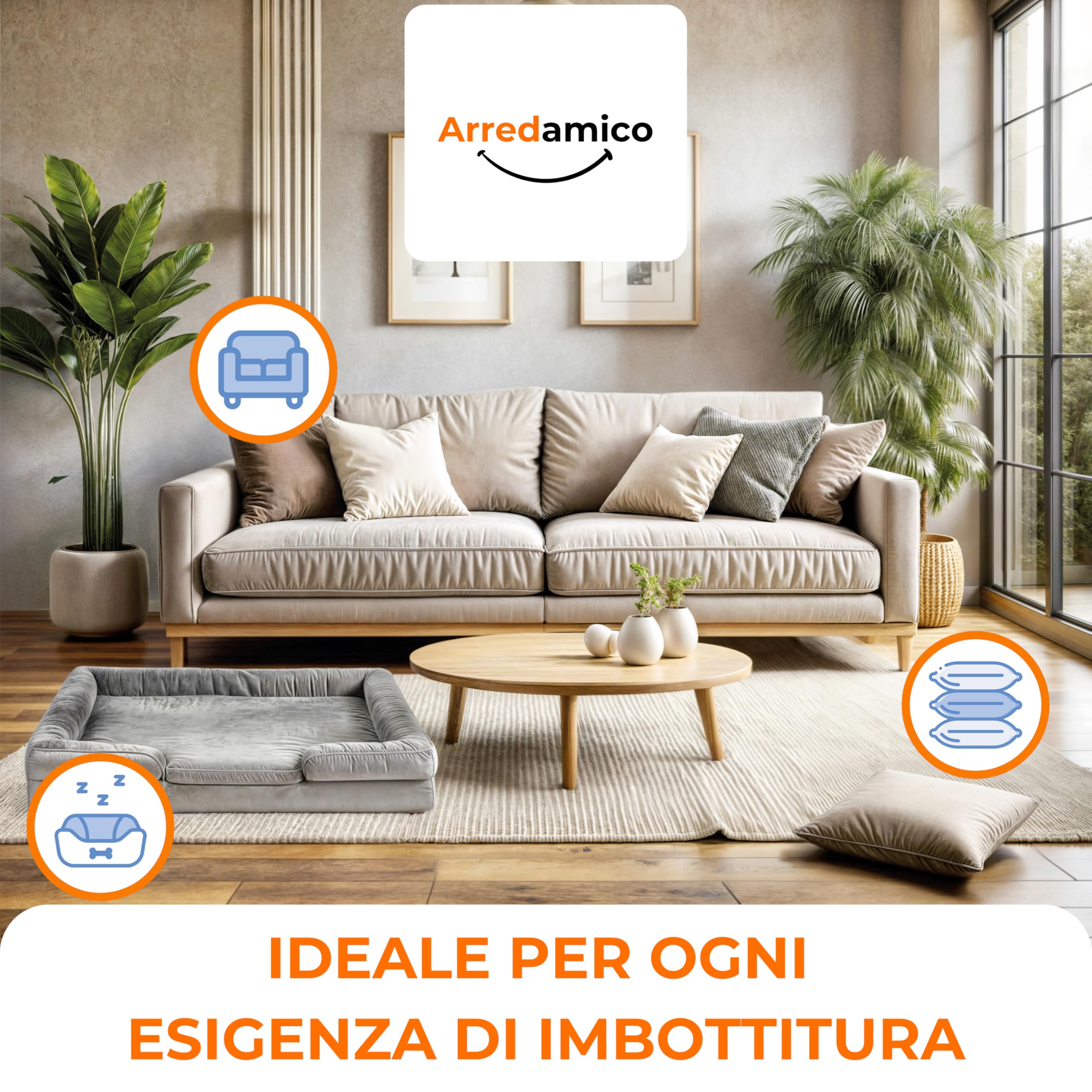 Imbottitura Gommapiuma Per Cuscini - 50x50x10 Cm, Densità 30 Kg/mc - Foto 7