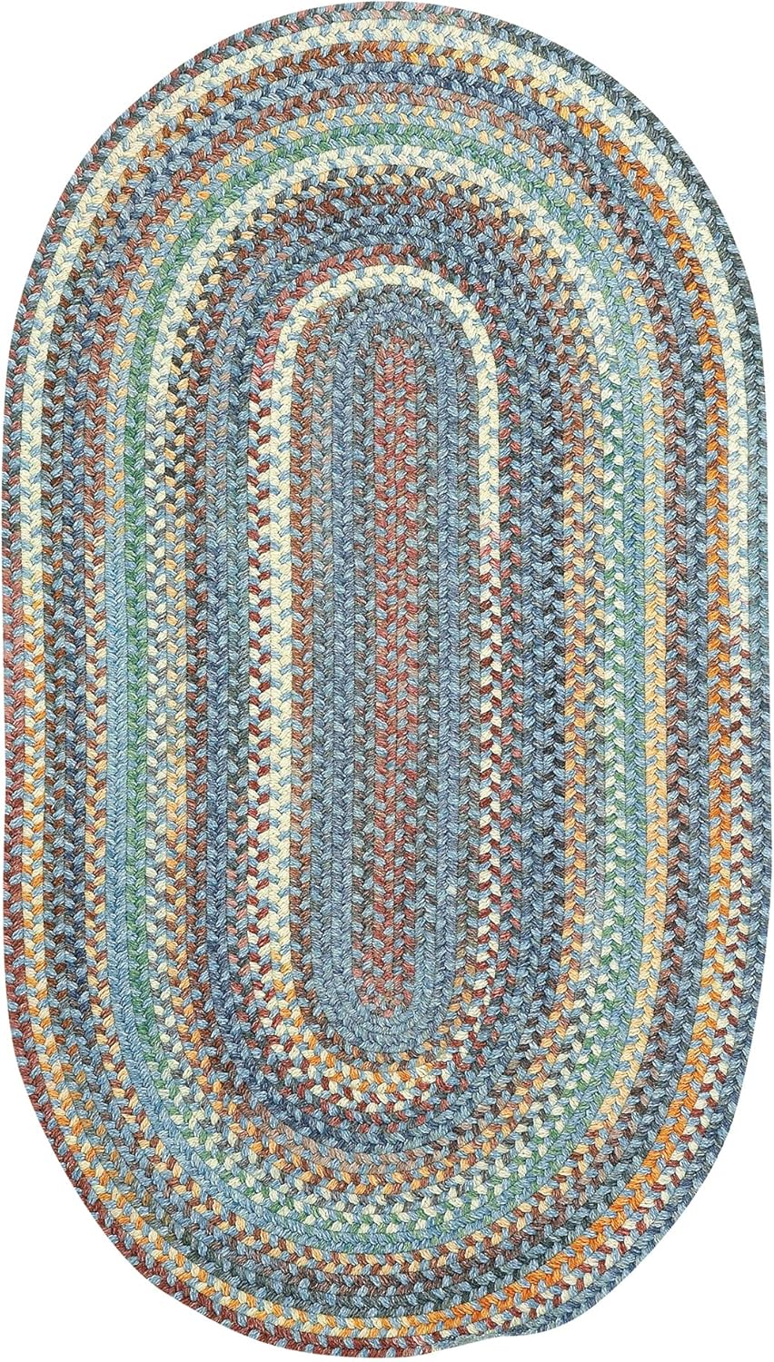 Capel American Heritage Legacy Blue 2'0"X3'0" Oval Braided