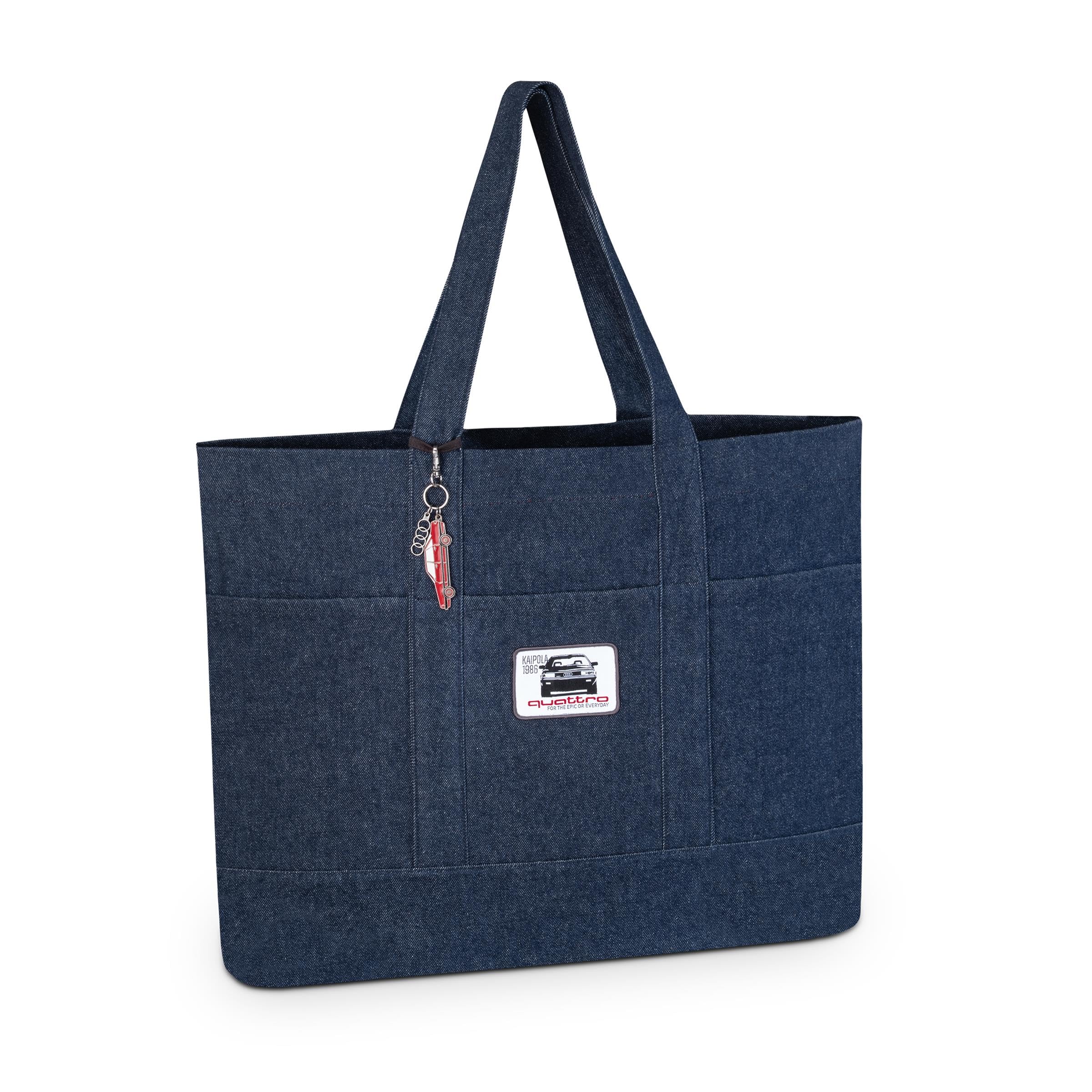 Audi 3152501000 Shopper Tragetasche Quattro Kaipola 1986 Tasche Einkaufstasche, blau