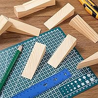 Vista 5 de Treela Cuñas de madera para sillas, suministros de enlatado, cuña de madera antideslizante, herramienta de cuña de puerta de madera, bloque