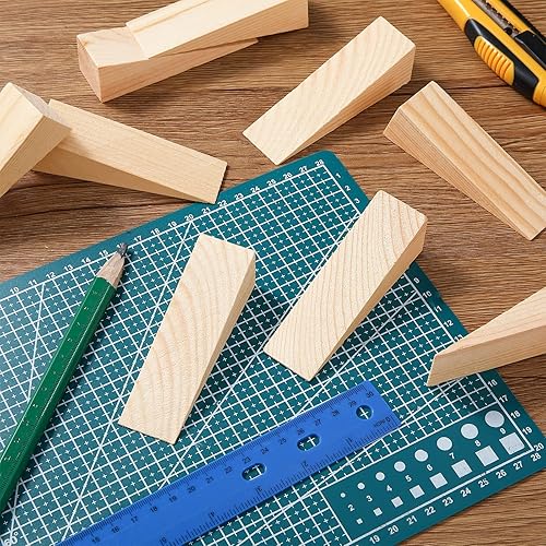 Miniatura 5 de Treela Cuñas de madera para sillas, suministros de enlatado, cuña de madera antideslizante, herramienta de cuña de puerta de madera, bloque
