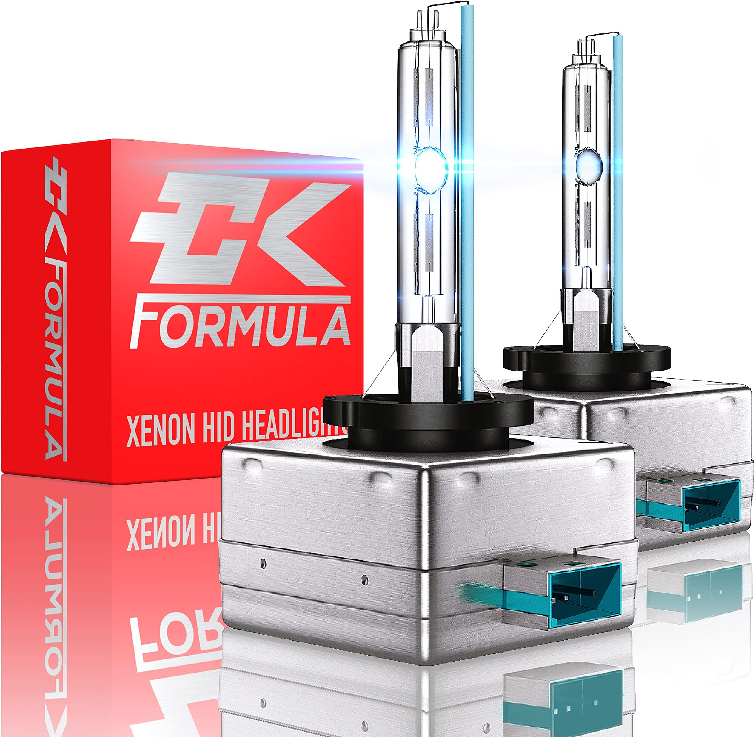 CK FORMULA D3S/D3R/D3C HID Headlight Bulbs - 10000K Deep Blue,12V 35W,8000 Lumens, IP68 Waterproof, Xenon, Automotive Replacement, Pack of 2