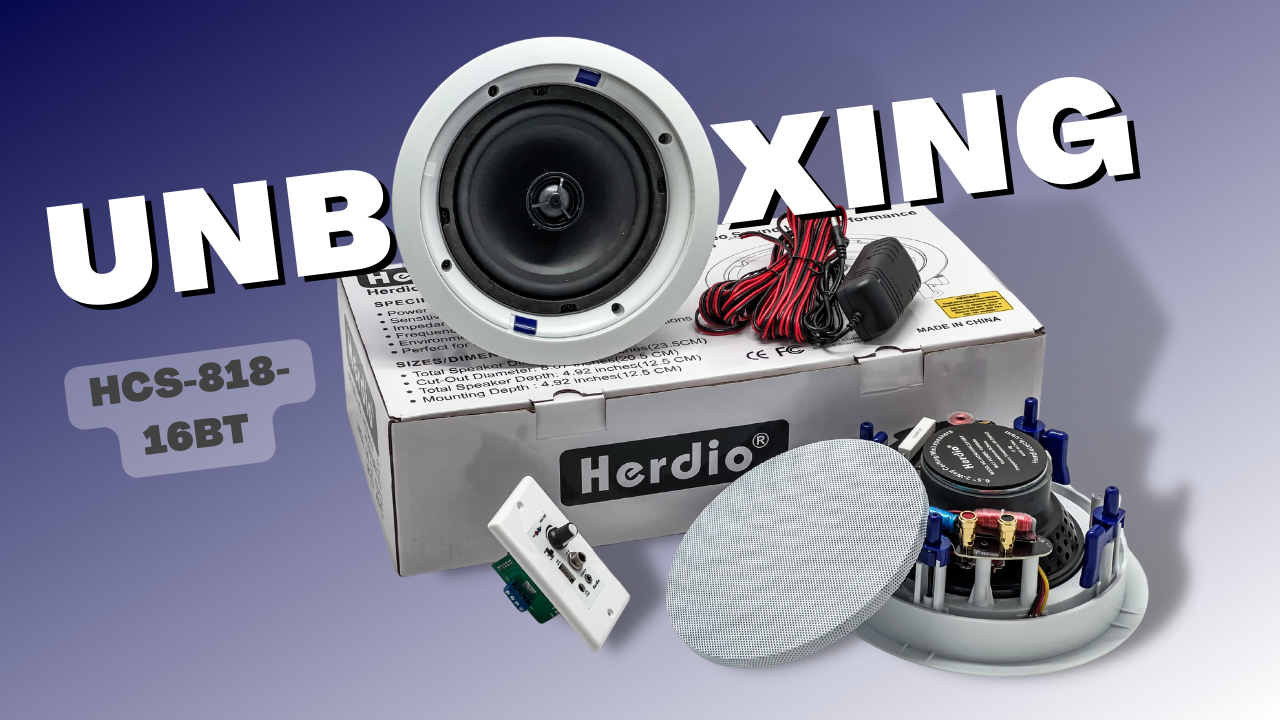 Amazon.com: Herdio 6.5 Inch Bluetooth Ceiling Speakers 320W 2-Way