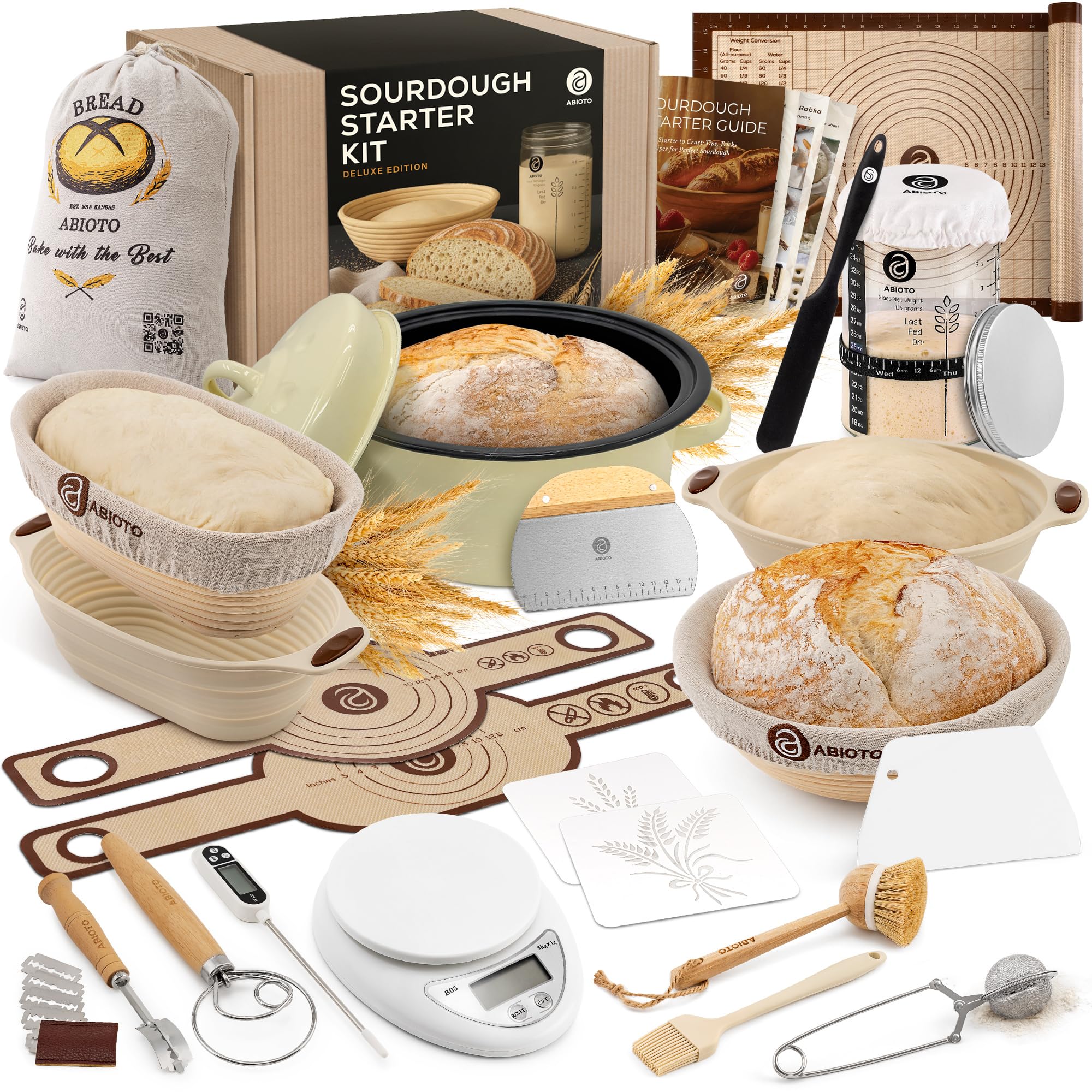 ABIOTO Deluxe Sourdough Starter Kit