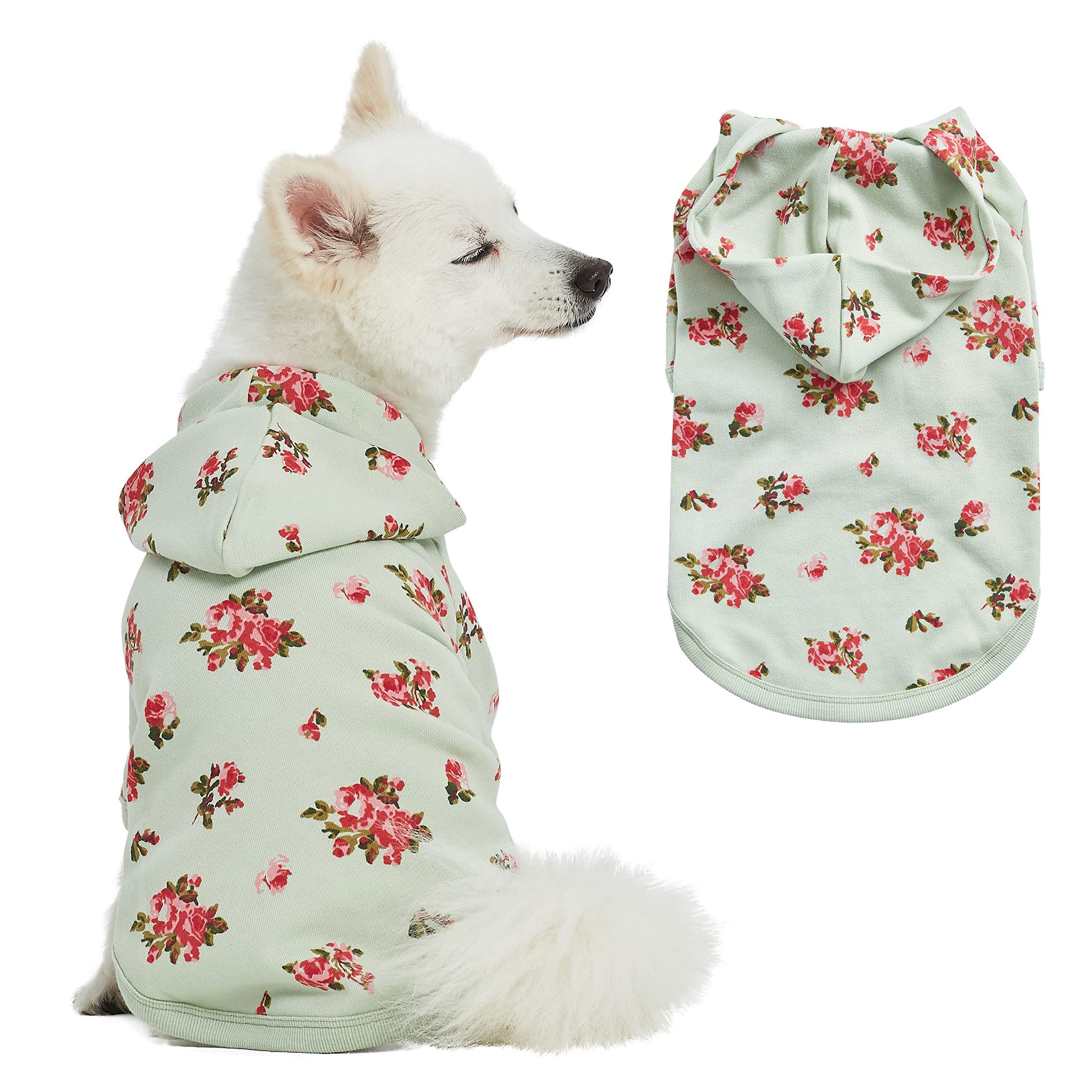 Sweat à capuche pour chien vêtements canins pull chaud longueur dos 30.5 cm