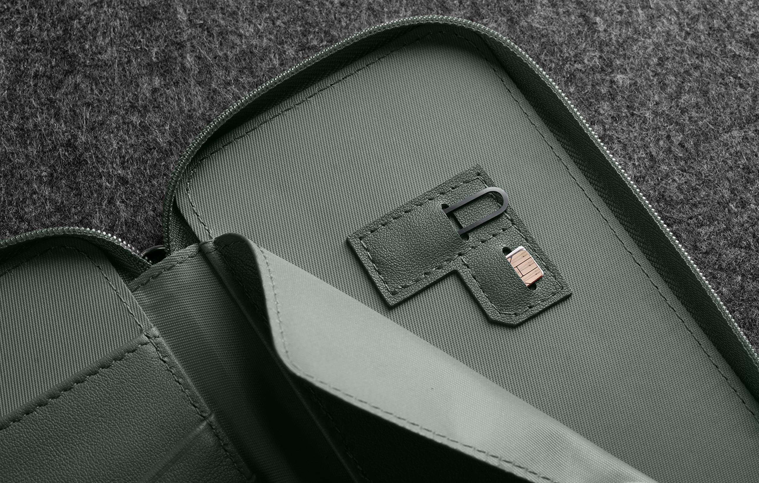 Housse Universelle Pour Téléphone 5''style Cuir - Rouge