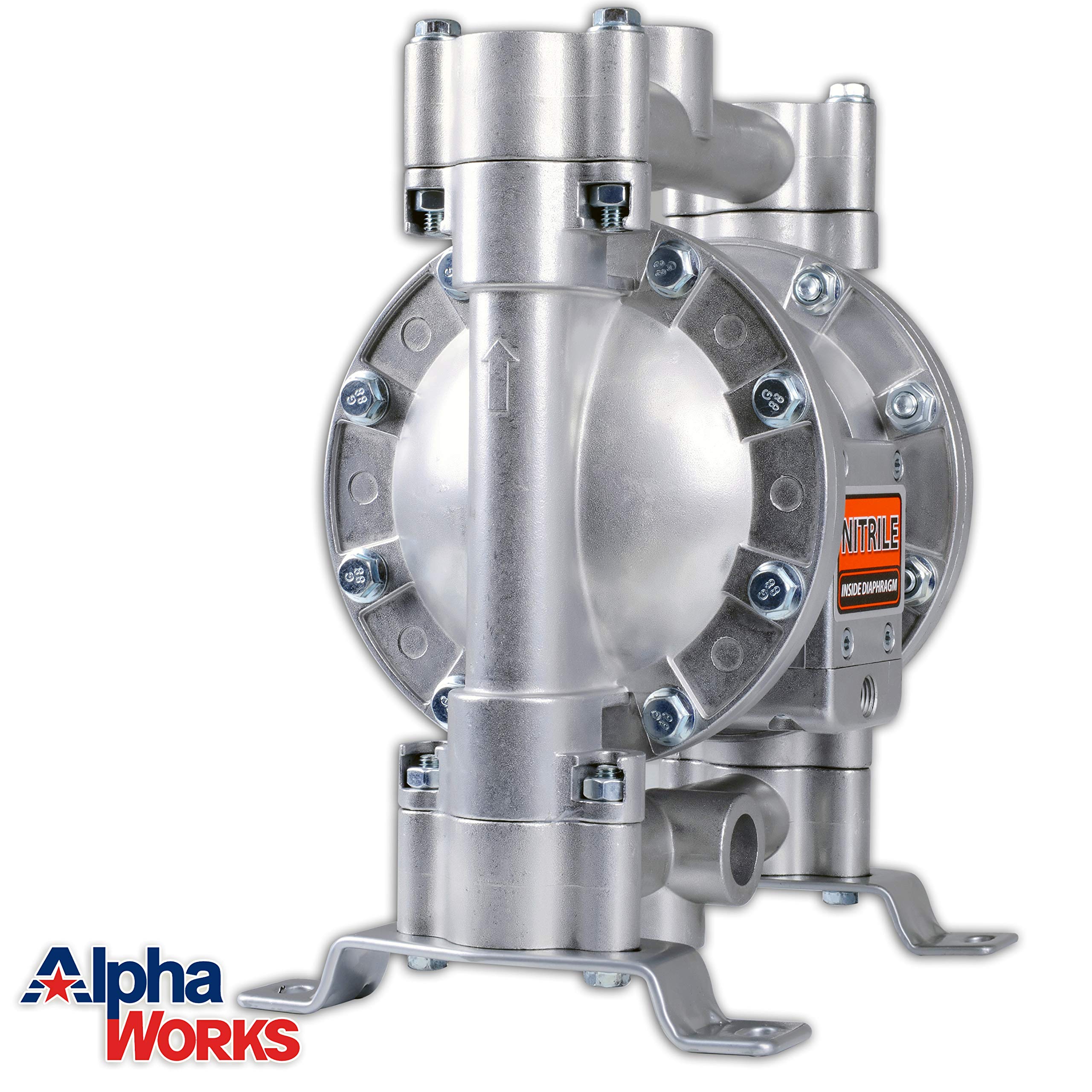 AlphaWorks Double Diaphragm Transfer Pump 1/2" Nitrile/NBR/BunaN