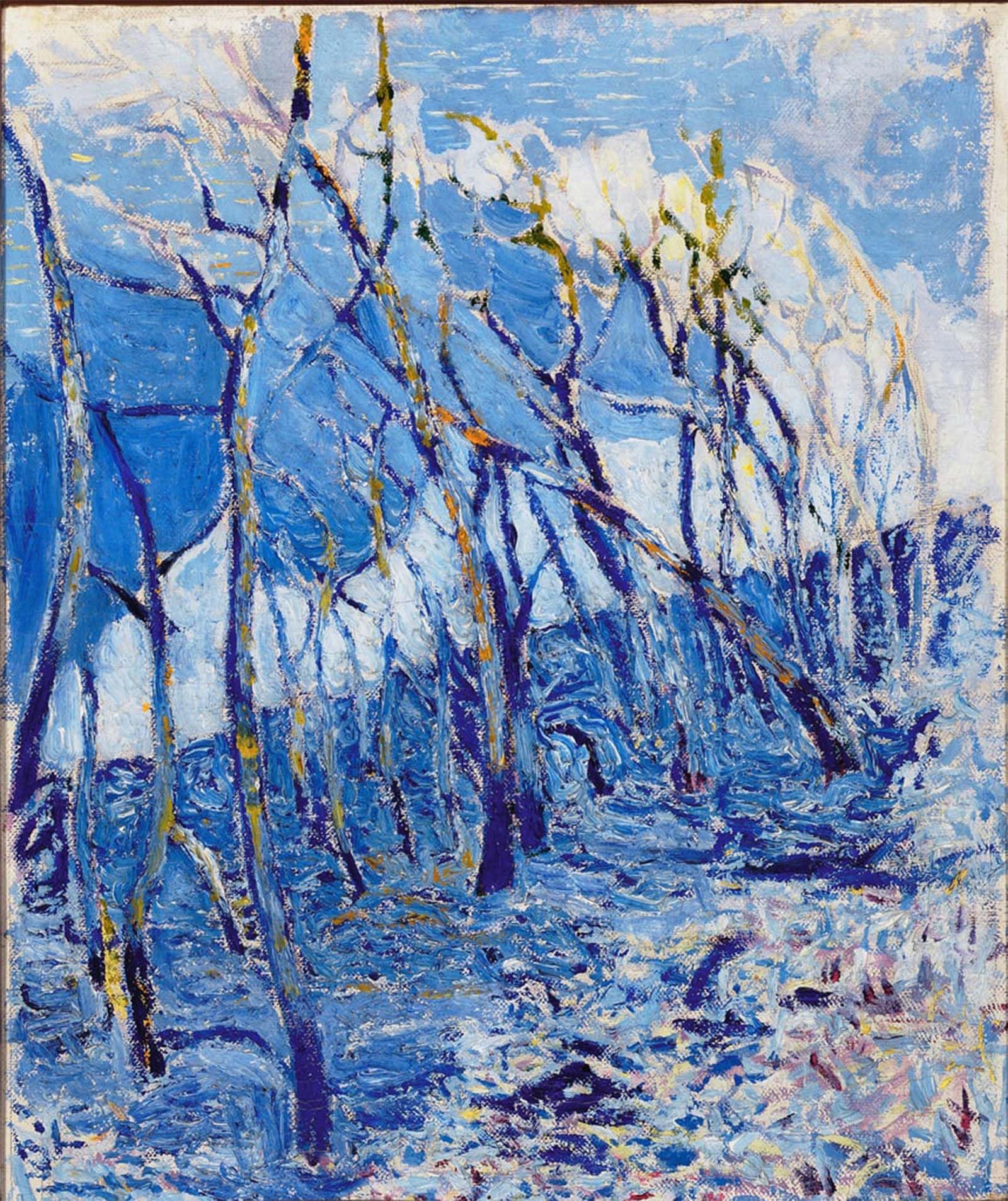 Image Sur Toile Impression d'art Rubaldo Merello Tableau Forêt 60x90cm