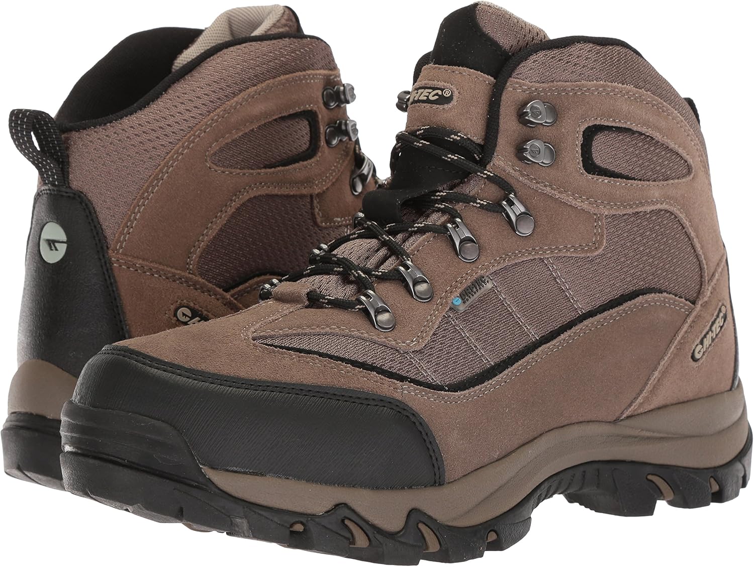 HI-TEC Men's Skamania Mid Wp-m Hiking Boot 13 Smokey Brown/Olive/Snow