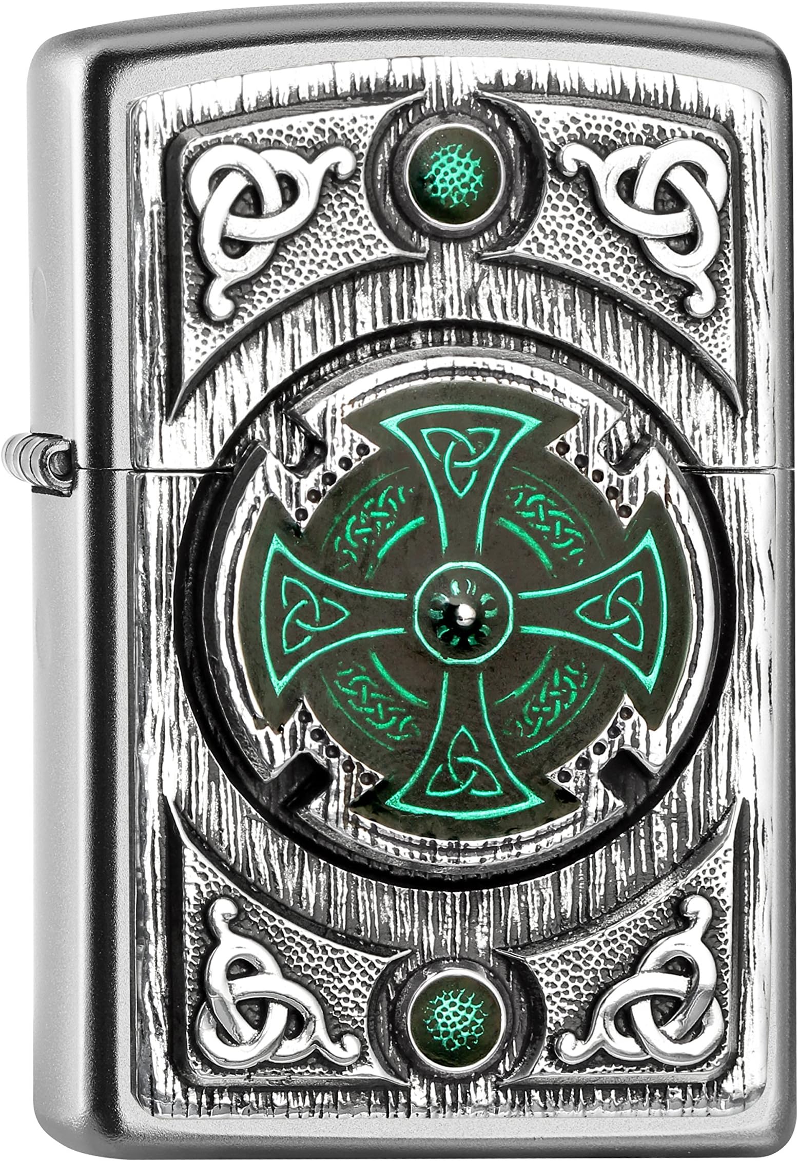Zppo Feuerzeug Crusade Vctory Kreuzrtter n Segespose chrome gebürstet, n ener Geschenkbox