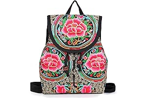 Embroidered Backpack: A Fusion of Vintage Charm and Modern Function