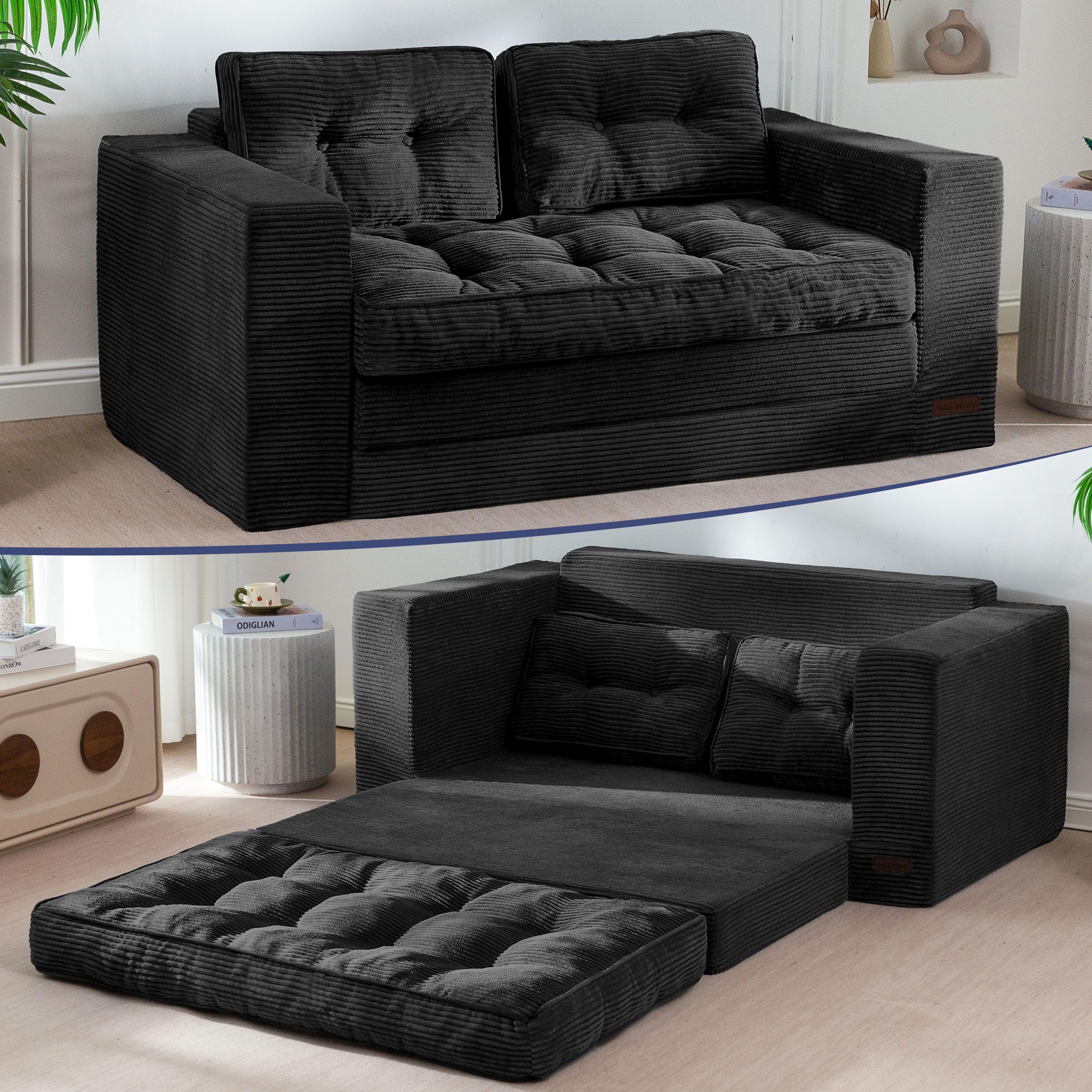 Photo 1 of MAXYOYO Convertible Sofa Bed, 2-in-1 Sleeper Loveseat