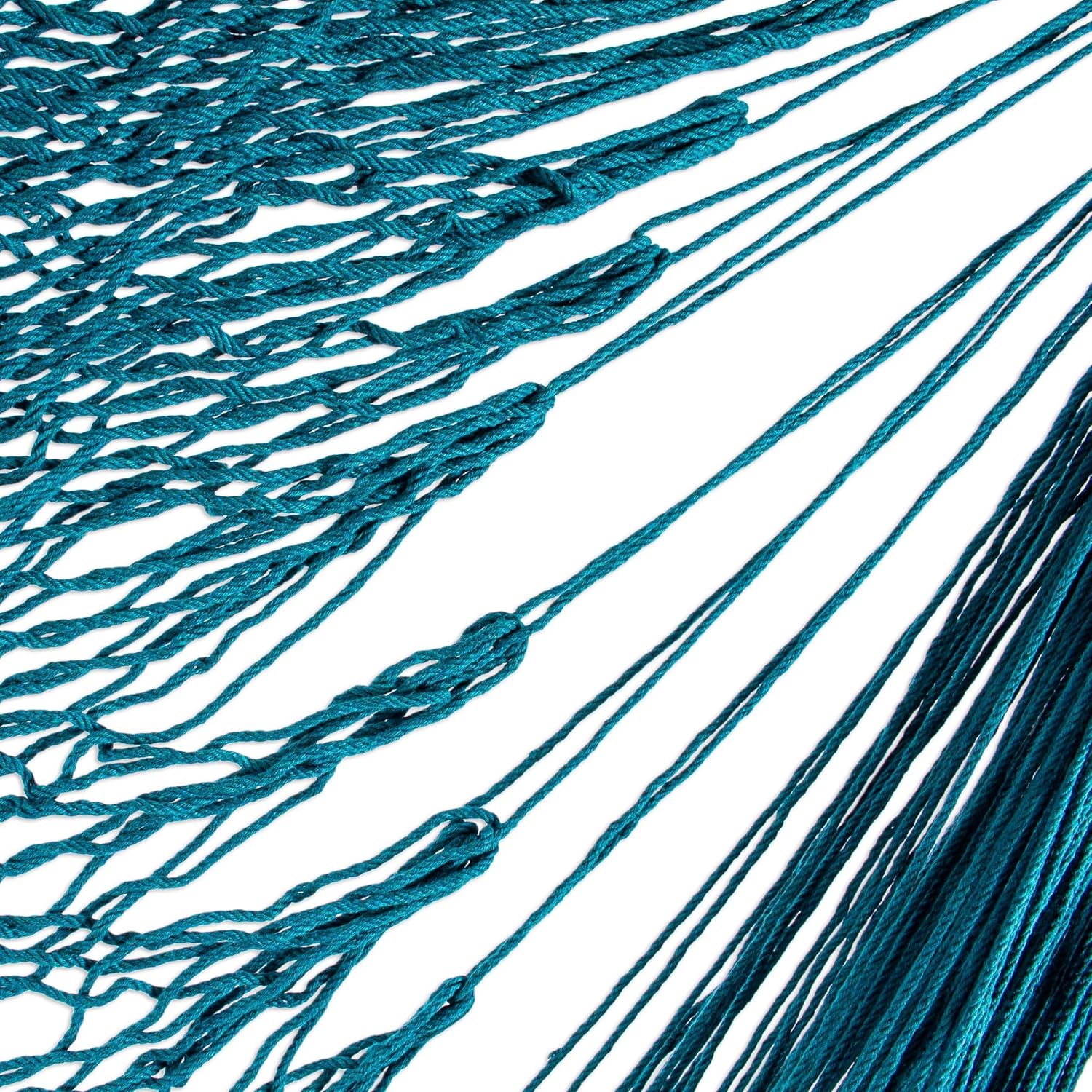 Novica Handmade Sea Breezes in Teal Cotton Hammock Swing