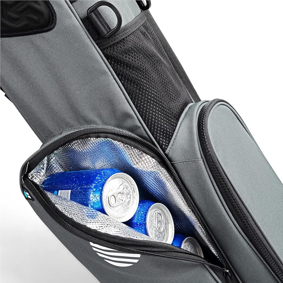 SUNDAYゴルフキャディバッグ 黒 Sunday Golf LOMA / サンデーゴルフ ロマ セルフスタンドバッグ