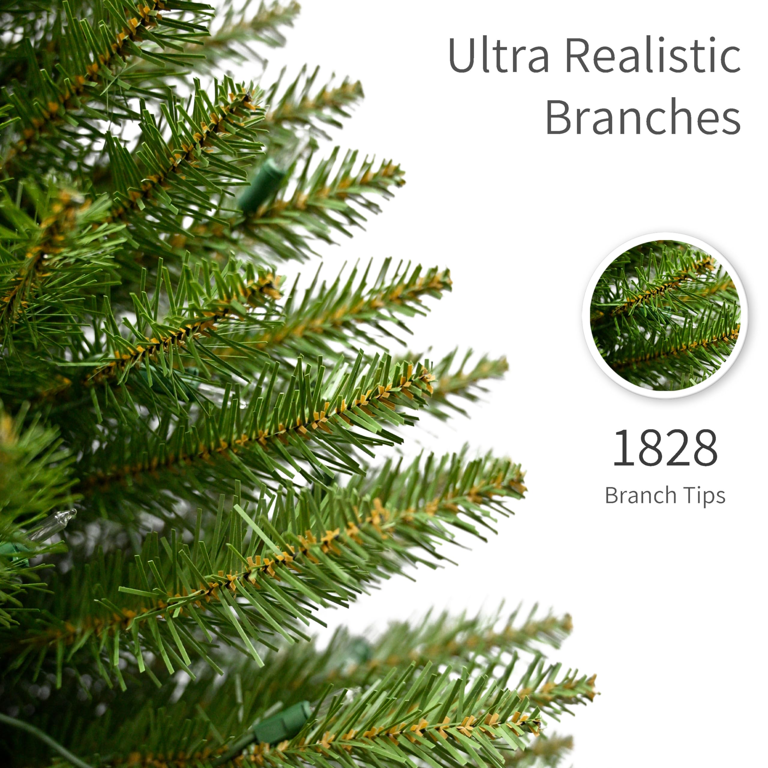 Amazon.com: Puleo International 9ft Pre-Lit Fraser Fir Pencil
