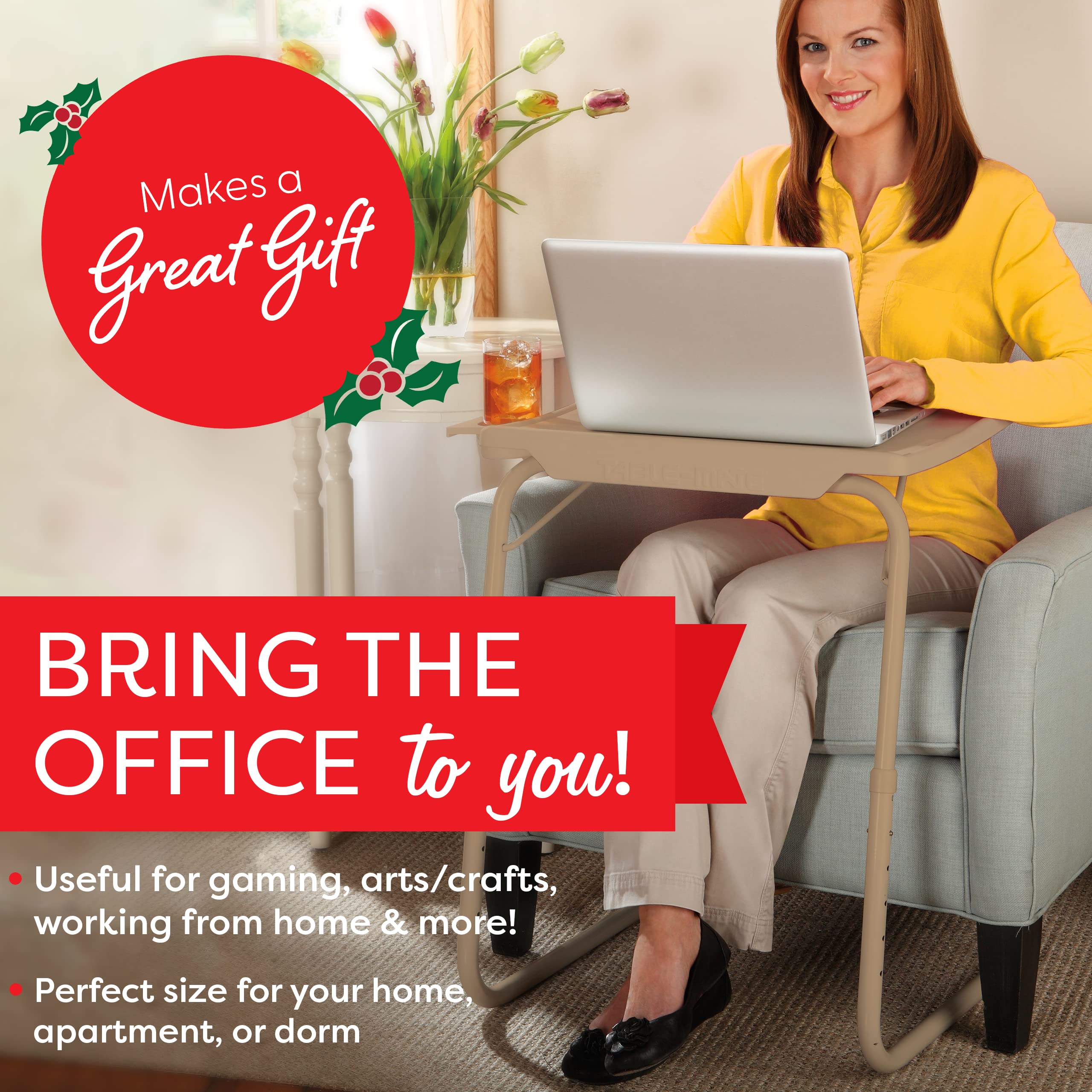 Table Mate II TV Tray Table Folding TV Dinner Table, Couch Table