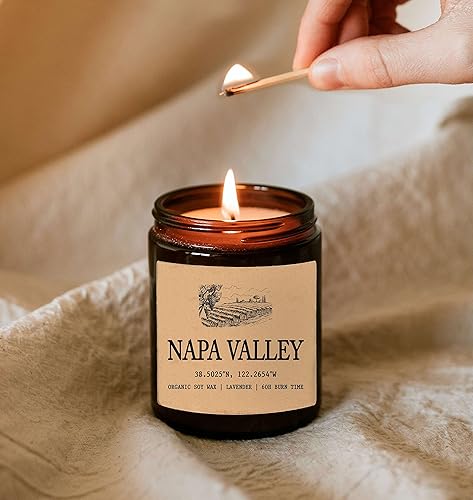 Miniatura 4 de Vela perfumada de Napa Valley California, cera de soja orgánica, regalo para ella, regalo para él, regalos para el nuevo hogar, regalo de cumpleaños