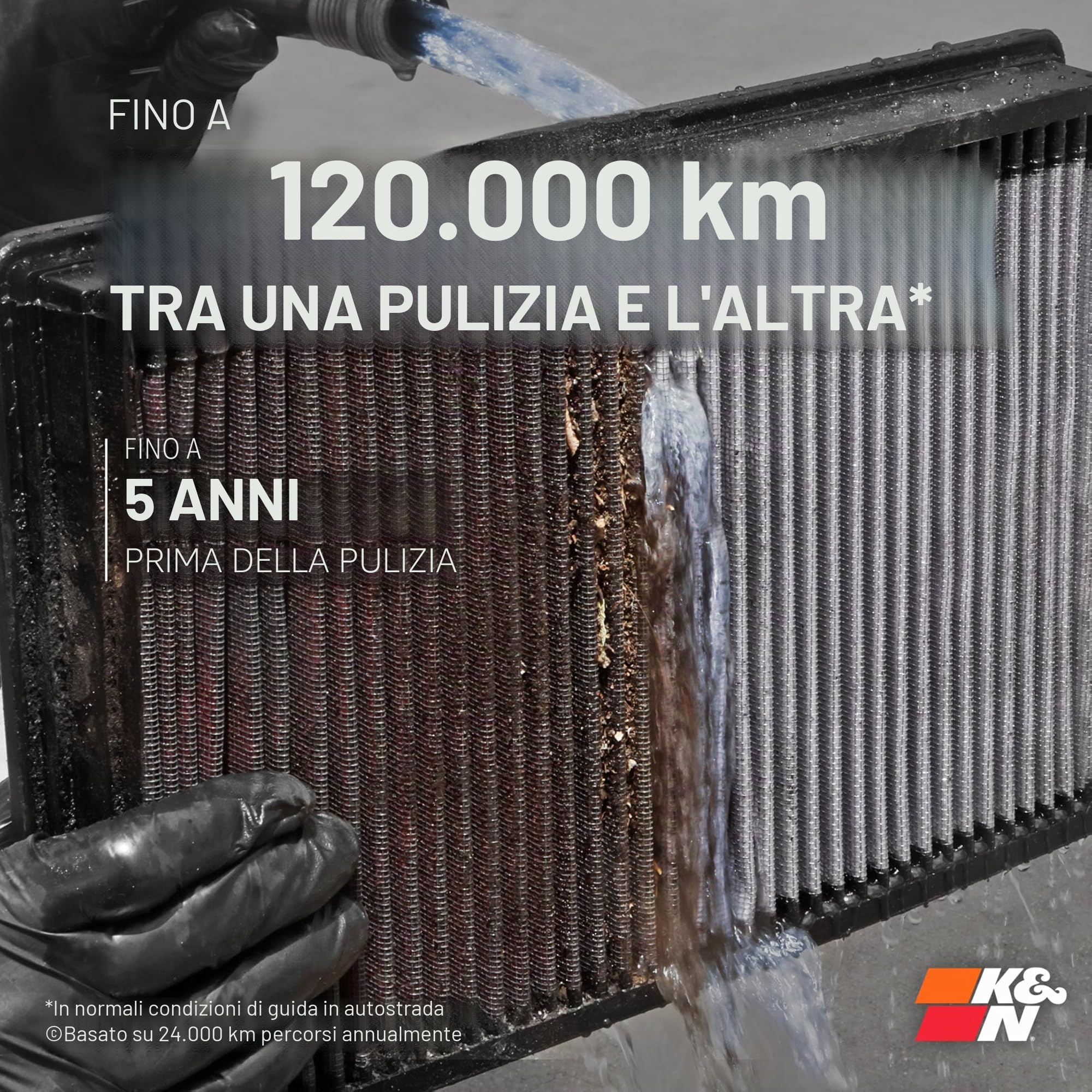 K&N 33-2865 Filtri Aria Sostitutivi, Lavabile e Riutilizzabile