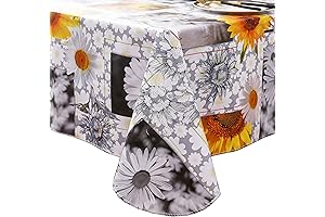 Heavy Duty Oil Cloth Tablecloths for Rectangle Tables