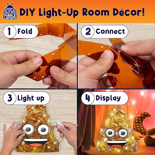 Miniatura 43 de PURPLE LADYBUG Prismic - Rompecabezas de oso 3D con luz nocturna, kit de manualidades LED para niños y adolescentes, regalos de 8 a 12 años
